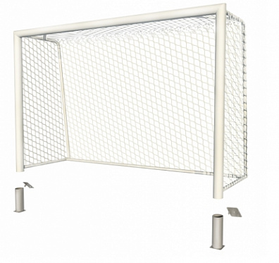 Ворота для мини-футбола (гандбола) 3х2 стационарные SPORTWERK SPW-AS-300-2P
